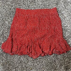 Loft polkadot mini skirt